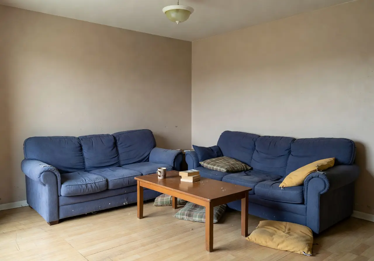 Unstyled living room photo before AI interior design